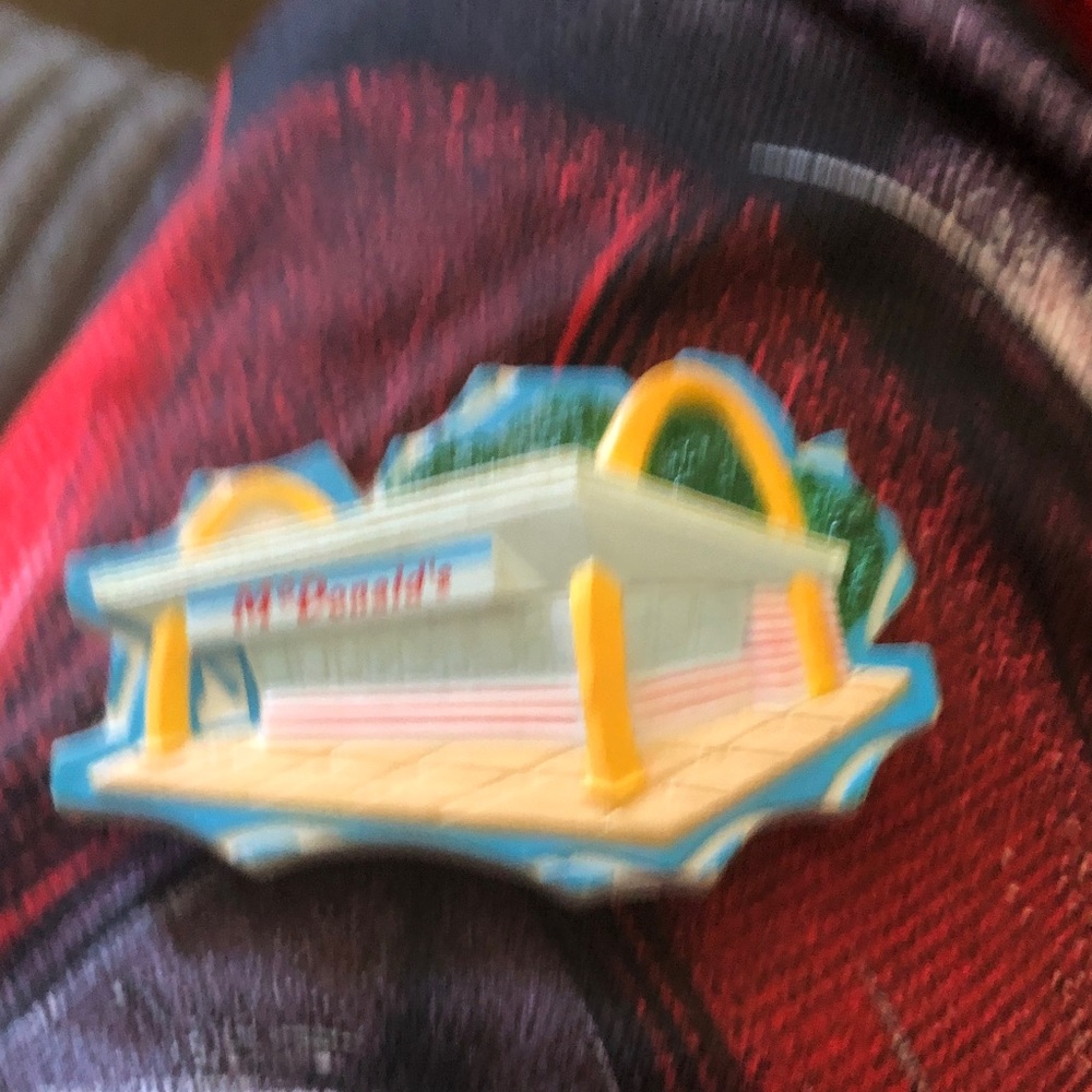 McDonald's Yellow Arches Pin with Blue Trim